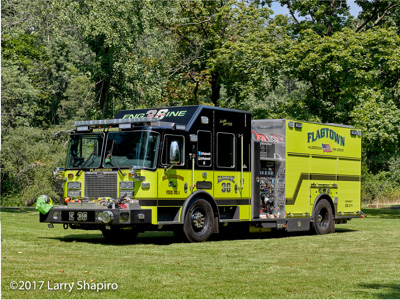 Hillsborough Station 36 Flagtown Fire Department Hillsgorough NJ fire engine lime green fire trucks apparatus KME Severe Service Predator fire engine #larryshapiro shapirophotography.net Larry Shapiro photographer